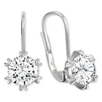 Soliter Třpytivé náušnice s krystalem 436 001 00407 04