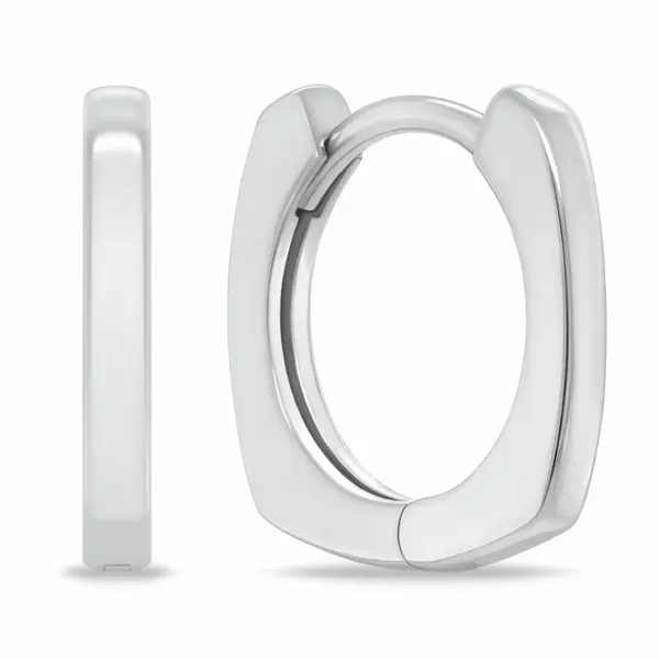 Brilio Silver Kruhové stříbrné náušnice pro ženy EA1169W