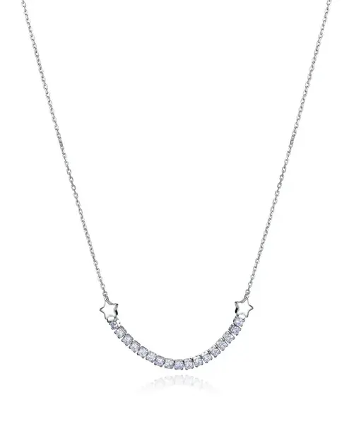 Viceroy Stříbrný dámský náhrdelník se zirkony Trend 13206C000-30
