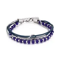 Troli Modrý korálkový náramek VESB0521S-D