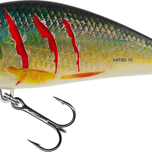 Salmo wobler fatso floating wounded real roach 10 cm