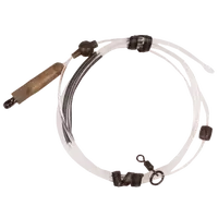 Korda koncová montáž dark matter leader heli 40 lb 1 m - clear