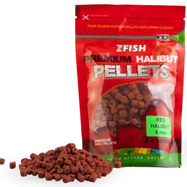Zfish chytací pelety premium halibut pellets red halibut 200 g - 8 mm