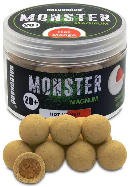 Haldorádó plovoucí boilie pop-up boilies monster magnum 80 g 20 mm - hot mango