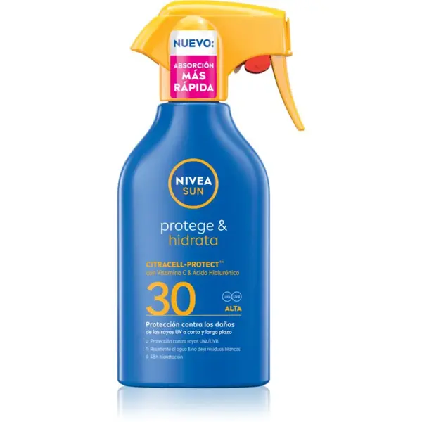 NIVEA SUN Protect & Moisture sprej na opalování s hydratačním účinkem SPF 30 250 ml