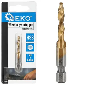GEKO Vrták se závitníkem HSS HEX (Rozměr: M5 x 0,8 mm)
