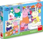 Puzzle Peppa Pig: Veselé odpoledne 3x55 dílků
