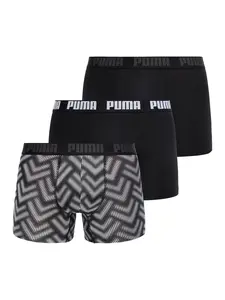 PUMA Boxerky  čierna / biela