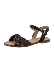 TOM TAILOR Sandále  hnedá / čierna