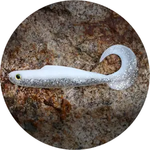 Redbass gumová nástraha twister kixter white g - s 70 mm