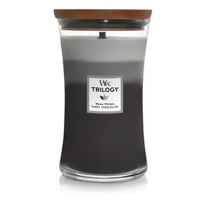 WoodWick Vonná sviečka váza Trilogy Warm Woods 609,5 g