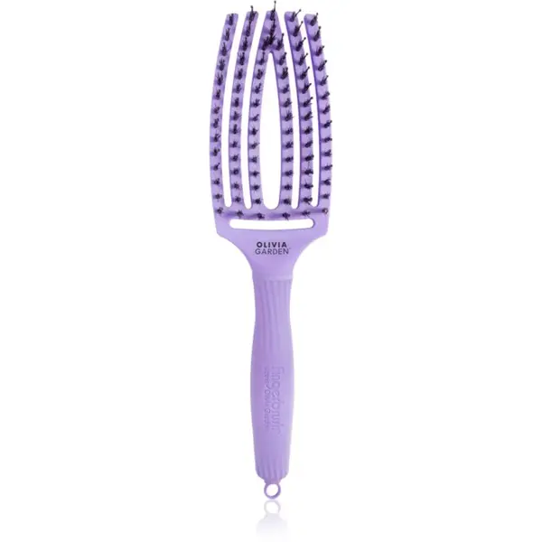 Olivia Garden Fingerbrush Bloom plochá kefa Lavender 1 ks
