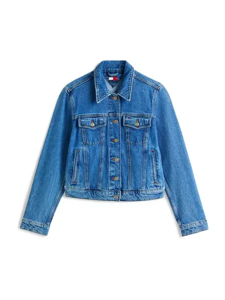 Tommy Jeans Prechodná bunda 'Classic'  modrá denim