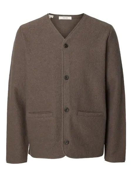 SELECTED Kardigán  hnedá