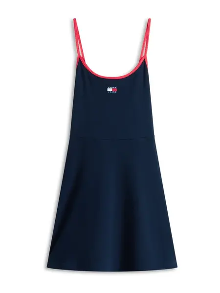 Tommy Jeans Šaty  námornícka modrá / červená