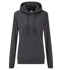 Anthracite Hooded Sweat Fruit of the Loom