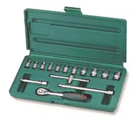 Gola sada 1/4", 6hranné hlavice, 15 kusů, 4-14 mm - JONNESWAY S04H2715S