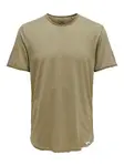 Only & Sons Tričko 'Benne'  tmavobéžová