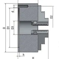 OPTIMUM 4-čelisťové sklíčidlo s centrickým upínáním o 80 mm