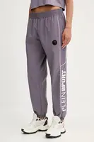 Tepláky PLEIN SPORT fialová barva, s potiskem, SAEC WJT2046 STE003N