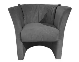 Křeslo Lux, šedá vintage látka