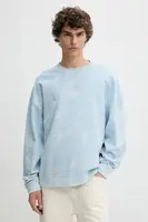 Bavlněná mikina Hugo Blue pánská, modrá barva, hladká, 50534266