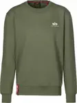 ALPHA INDUSTRIES Mikina  olivová / biela