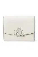 Kožená peněženka Lauren Ralph Lauren bílá barva, 432966782