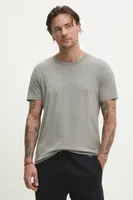 Bavlněné tričko Hollister Co. šedá barva, KI324-5148
