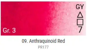 Akvarelové barvy Grand Godet – 09 Anthraquinoid Red