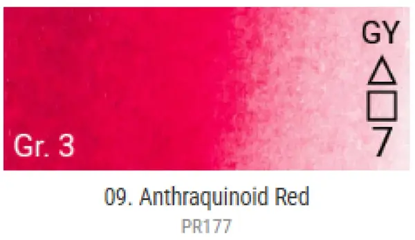 Akvarelové barvy Grand Godet – 09 Anthraquinoid Red