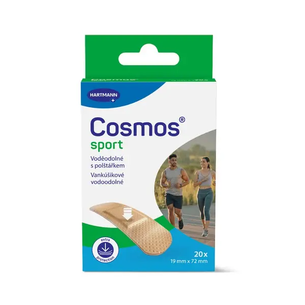 Cosmos Sport 19 x 72 mm voděodolná náplast 20 ks