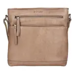 Dámská kožená cossbody kabelka Mustang Blaise - tmavě béžová