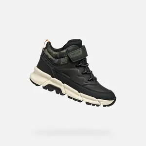 Black boys' ankle boots Geox Flexyper Plus - Boys