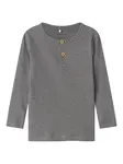 NAME IT Tričko 'NMMKab'  sivá melírovaná