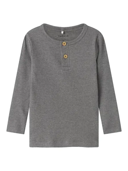 NAME IT Tričko 'NMMKab'  sivá melírovaná