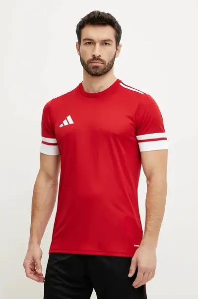 Tréninkové tričko adidas Performance Squad 25 červená barva, s aplikací, JE2601