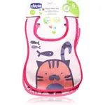 Chicco Easy Meal Bib 6m+ bryndák Pink 2 ks