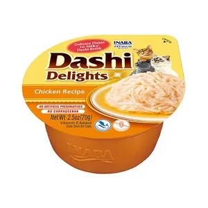 Inaba Cat Dashi Delights mokré krmivo pro kočky - kuře 4 x 70 g