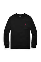 Bavlněné tričko s dlouhým rukávem Polo Ralph Lauren černá barva, 323843804001
