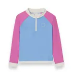 KiETLA ICONIK plavky s UV ochranou - tričko s dlhým rukávom - Purple Pink - 6-8 rokov