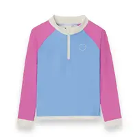 KiETLA ICONIK plavky s UV ochranou - tričko s dlhým rukávom - Purple Pink - 6-8 rokov