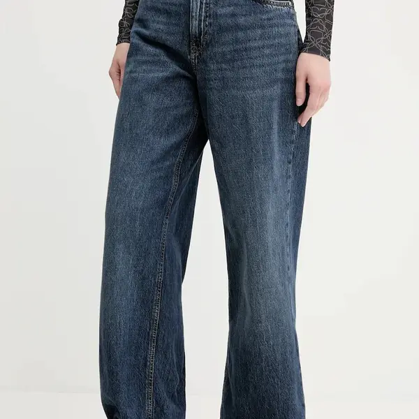 Džíny HUGO Gealena_2 dámské, high waist, 50542144