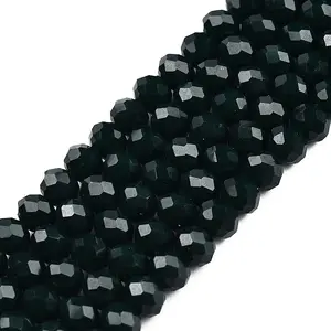 Opaque Solid Color Glass Beads Strands