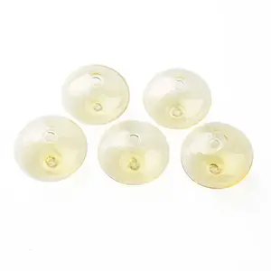 Transparent Handmade Blown Glass Globe Beads
