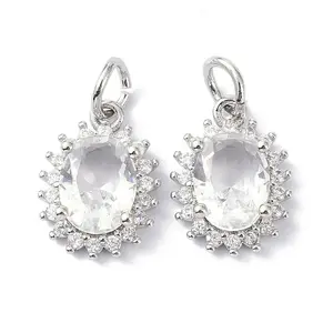 Brass Cubic Zirconia Charms