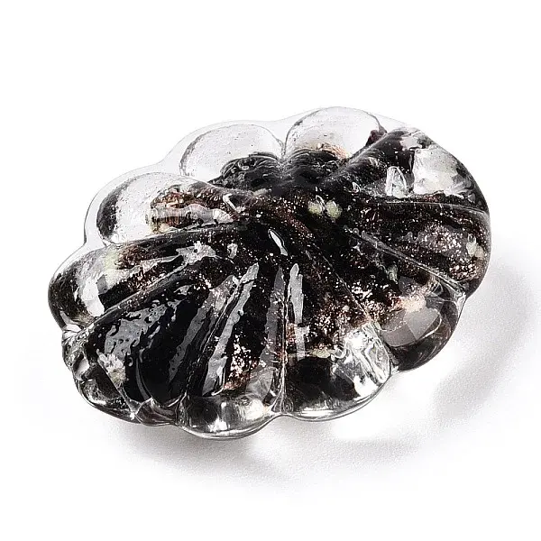 Luminous Handmade Gold Sand Lampwork Beads