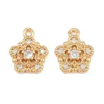 Brass Micro Pave Cubic Zirconia Pendants