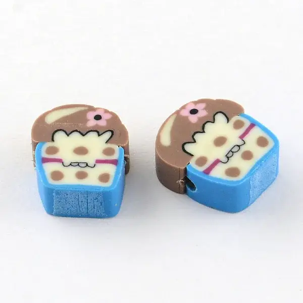 Handmade Cake Polymer Clay Beads