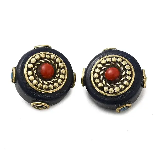 Handmade Tibetan Style Resin Beads